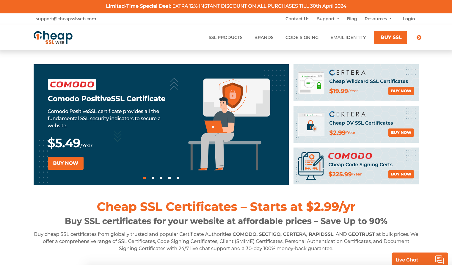 Cheap Code Signing Certificate at $49.99 Per Year
